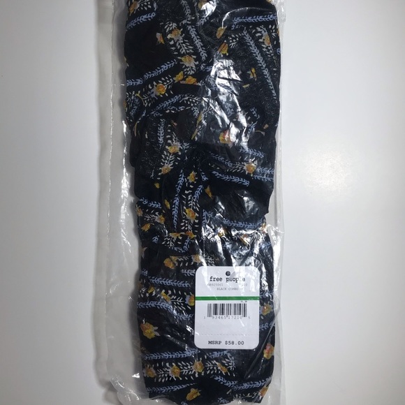 Free People Love to Printed Cami Black Size Large - Picture 3 of 5